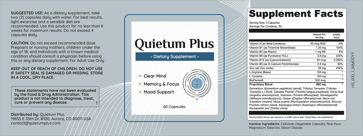 Quietum Plus Ingredients and Hearing Loss and Tinnitus